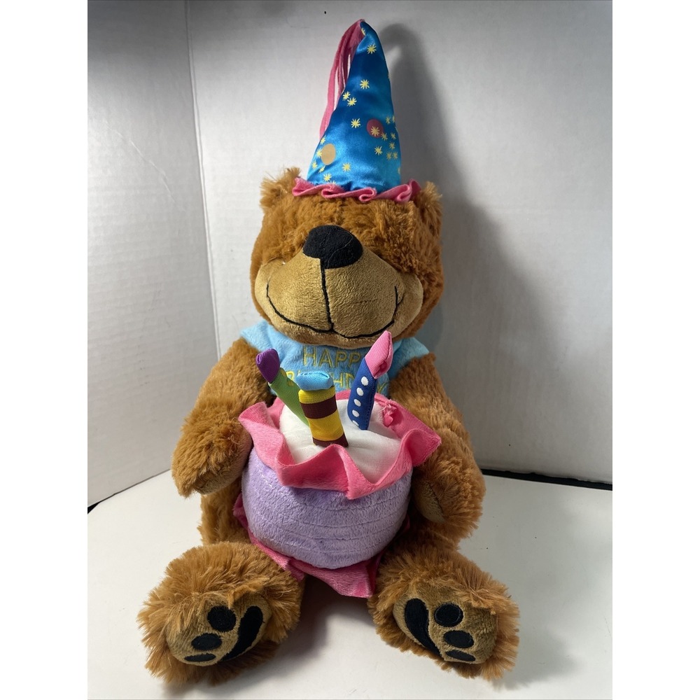 Burton & Burton Happy Birthday Bear Plush / Excellent 14" Clean